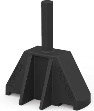 Vortex ANCIT-FB-CP Spiral Ground Anchor Installation Tool - for Use with Power Drill (1-Pack)