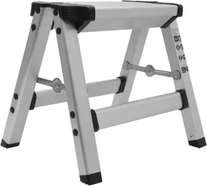 Wakauto Multi-purpose Stepladder Stool Aluminum Alloy Collapsible for Home Office Outdoor Portable Hiking Seat