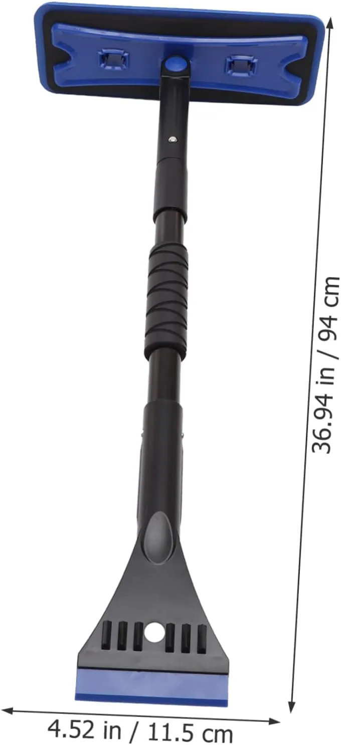 Wakauto Snow Remover Roof Tool Car Ice Scraper Extendable Brush Broom Multi-function Snow Shovel for