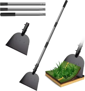 Walensee Flat Shovel, Floor Scraper, 54 inch Garden Scraper for Walkway, Weed Remove Tool for Lawn Edging, Cleaning Scraper for Road Outdoor, Driveway Weeding Tool， Ice Scraper & Ice Removal Tool