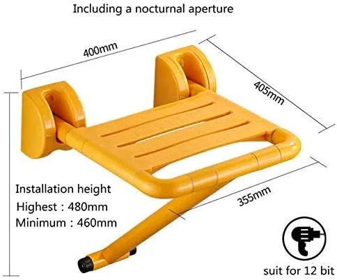 Wall-Mounted Shower Stool