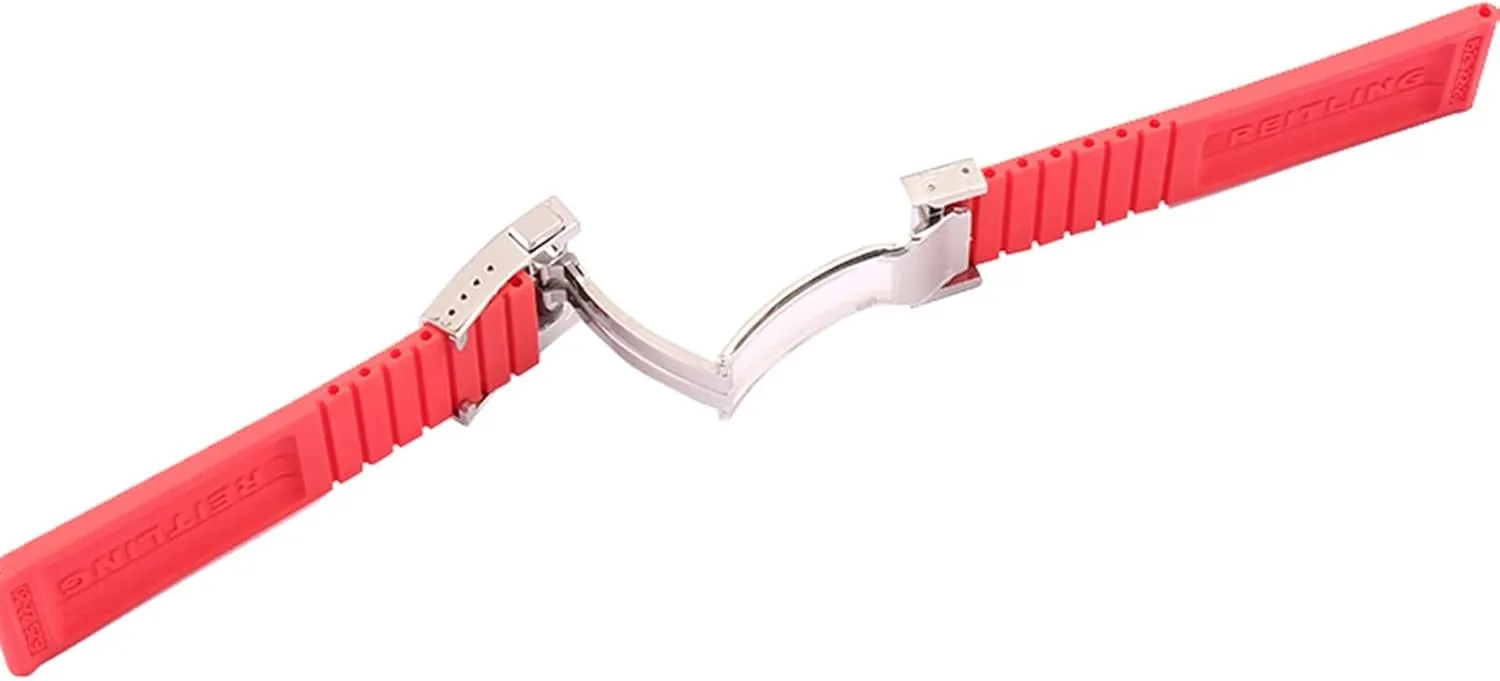 Watch Accessories Waterproof Silicone Strap For Breitling Challenger Rubber Bracelet Men and Women Watch Strap