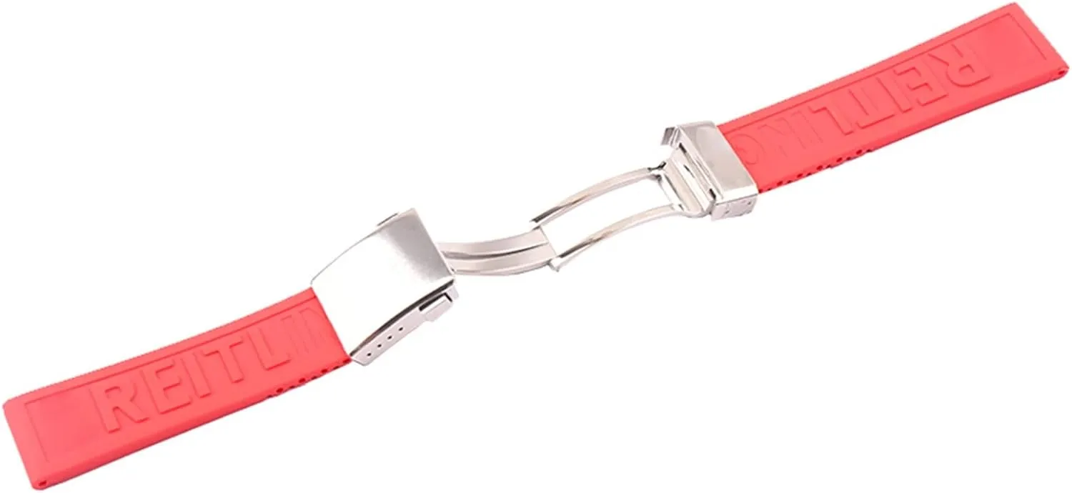 Watch Accessories Waterproof Silicone Strap For Breitling Challenger Rubber Bracelet Men and Women Watch Strap
