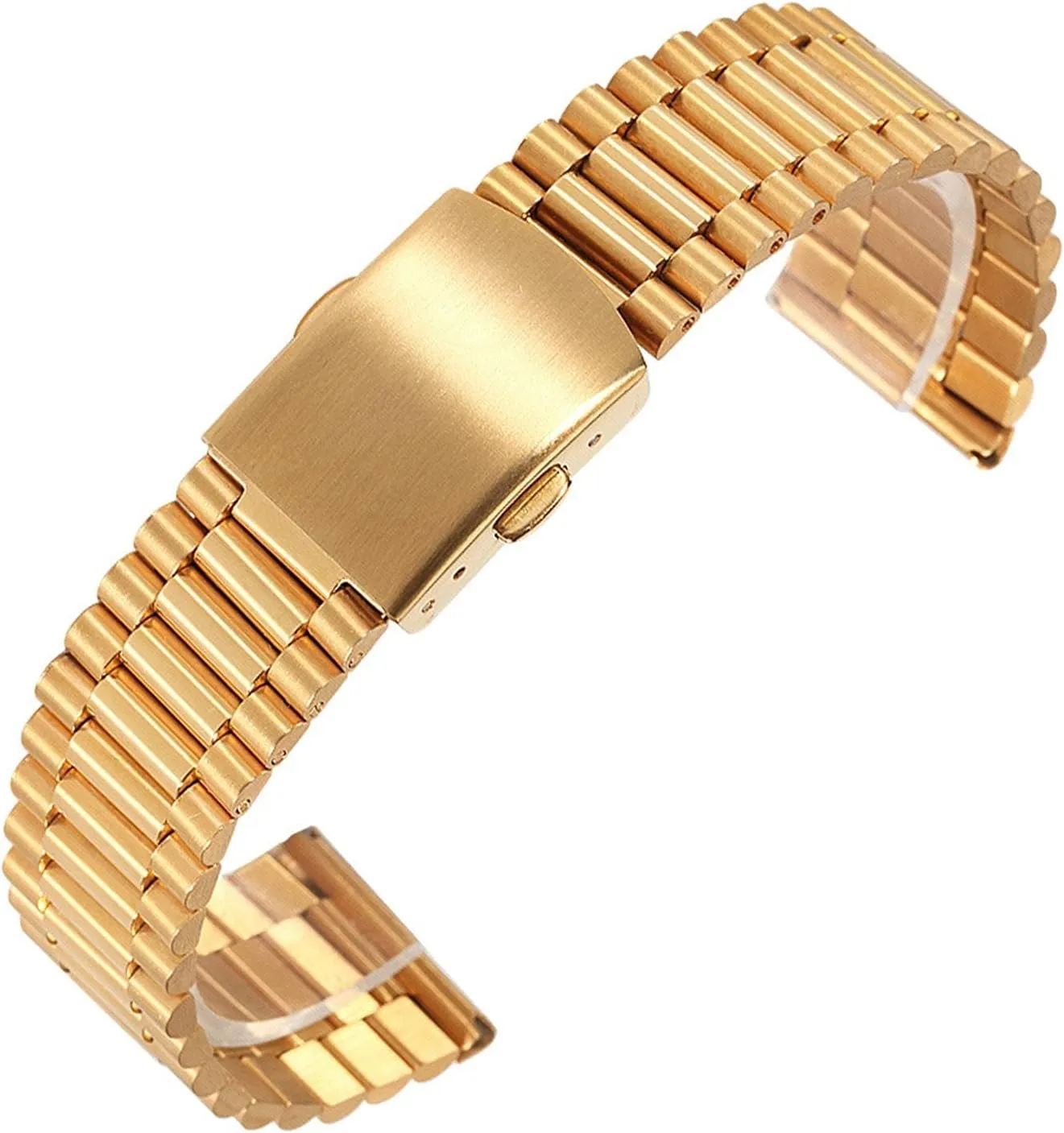 Watch Strap 12mm 14mm 16mm 18mm 20mm Solid Stainless Steel Strap Universal Metal Wristband Bracelet Accessory Belt Tool