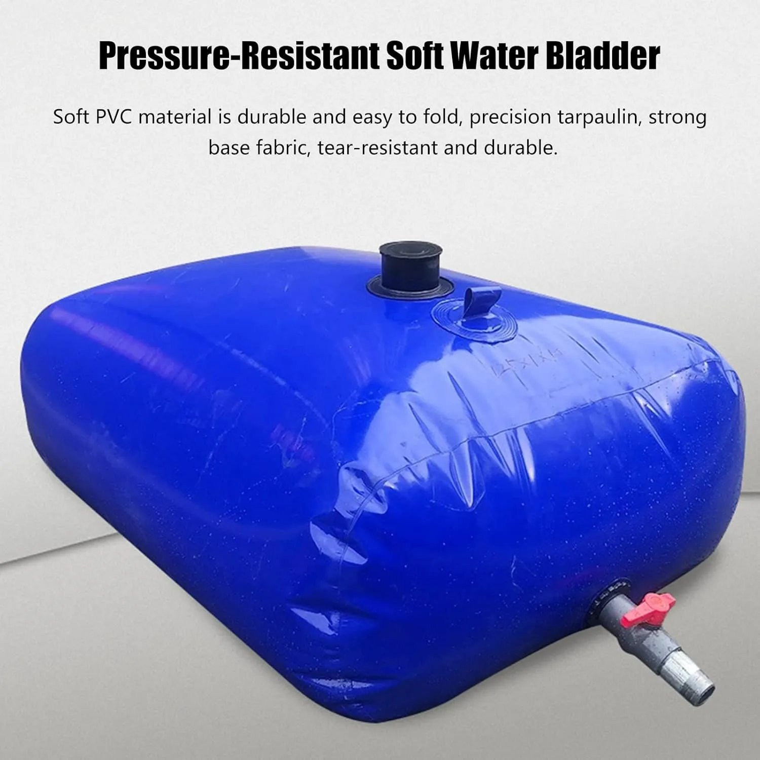 Water Bladder Leak Proof, Portable Emergency Large-Capacity Water Storage Container, Heavy Duty Soft Water Bag Tank for Drought Resistance (Size : 3x1.7x0.8m/4000L/1056Gal)