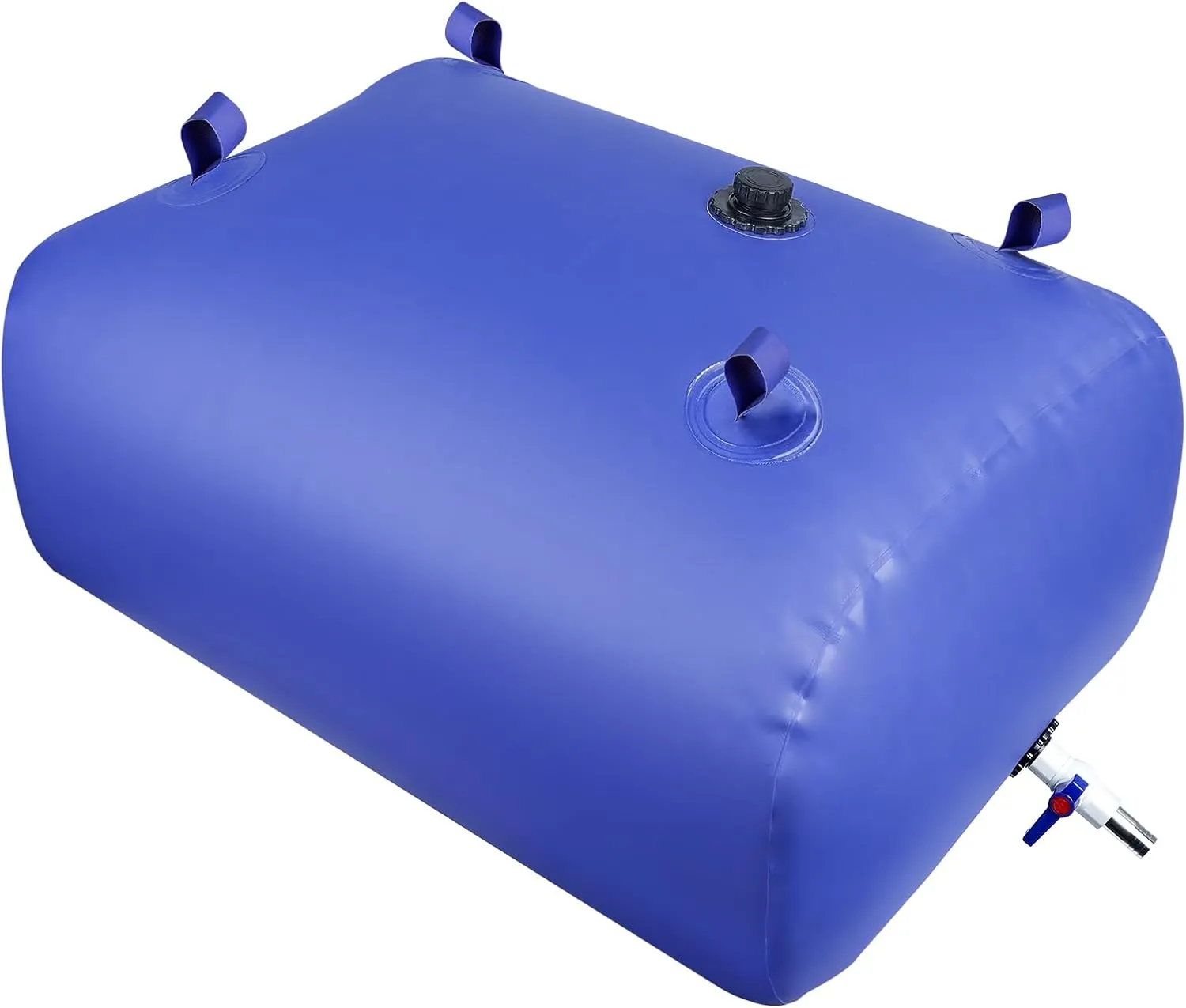 Water Bladder Storage Containers 528.3Gal/2000L - Water Tank Foldable Water Storage Containers,with Valve Soft Water Bag,Agricultural Water,Drought Resistance,Fire Prevention, Emergency Water, Blue