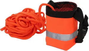 Water Floating Rope, Oxford Cloth Throw Rope Bag Life Saving Reflective Rope Water Floating Bag High Visibility Outdoor Saving Equipment for Water Sports Water Rescuing, Orange