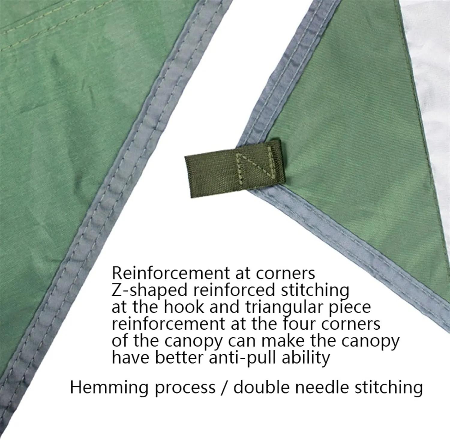 Watertight Tarp Tent Shade Outdoor Camping Hammock Garden Silver Coated Awning Canopy Sunshade Ultralight 340 * 260cm (Color : Green, Size : A)