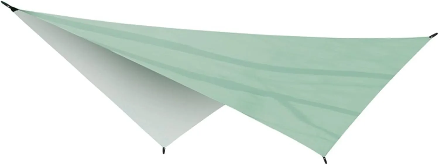 Watertight Tarp Tent Shade Outdoor Camping Hammock Garden Silver Coated Awning Canopy Sunshade Ultralight 340 * 260cm (Color : Green, Size : A)