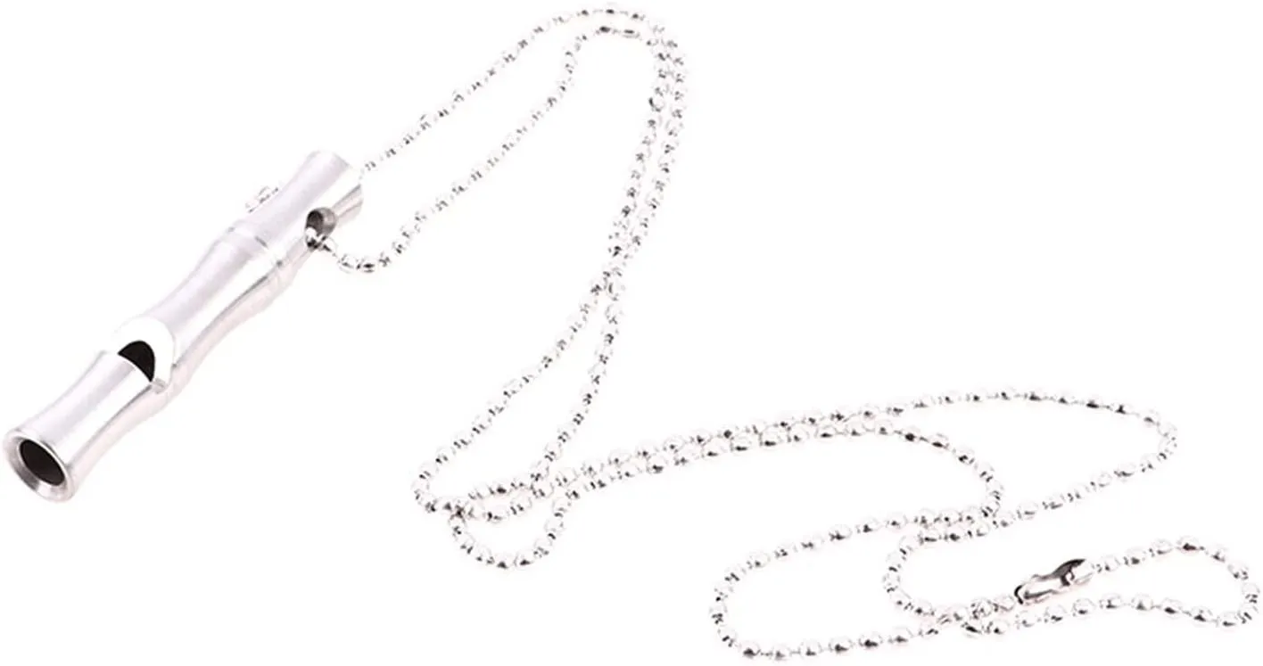 Whistle Coach Whistles Outdoor Camping Ultra Lightweight High Decibel Stainless Steel Whistle with Chain Survival Emergency Cheerleading Whistle