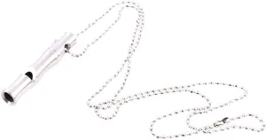 Whistle Coach Whistles Outdoor Camping Ultra Lightweight High Decibel Stainless Steel Whistle with Chain Survival Emergency Cheerleading Whistle