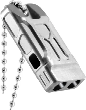 Whistle Emergency Titanium Whistle,Survival Loud Whistle Safety Whistle for Kids Women,EDC Signal Whistles Necklace
