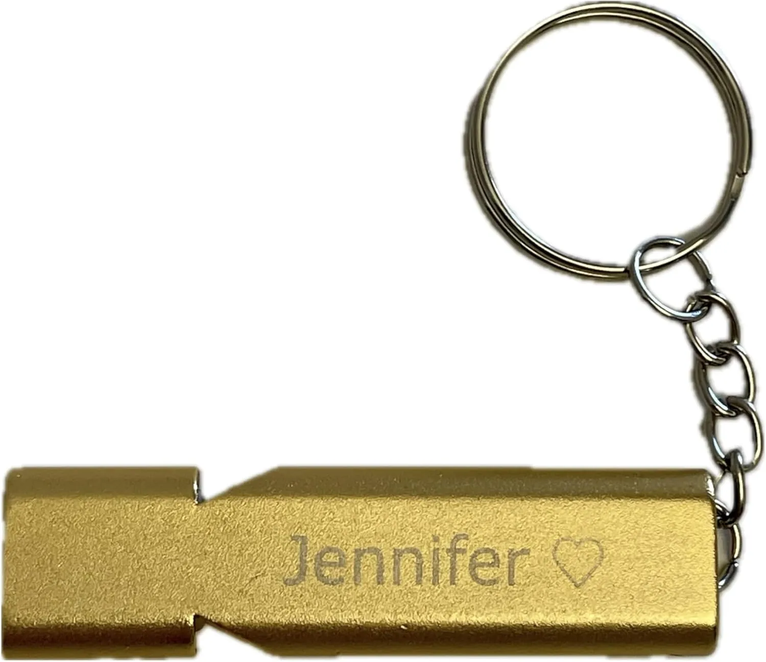 Whistle Keychain – Loud Emergency Whistle with Key Ring | Survival, Safety & Outdoor Gear | Keychain Whistle for Hiking, Camping & Self-Defense - Gold color