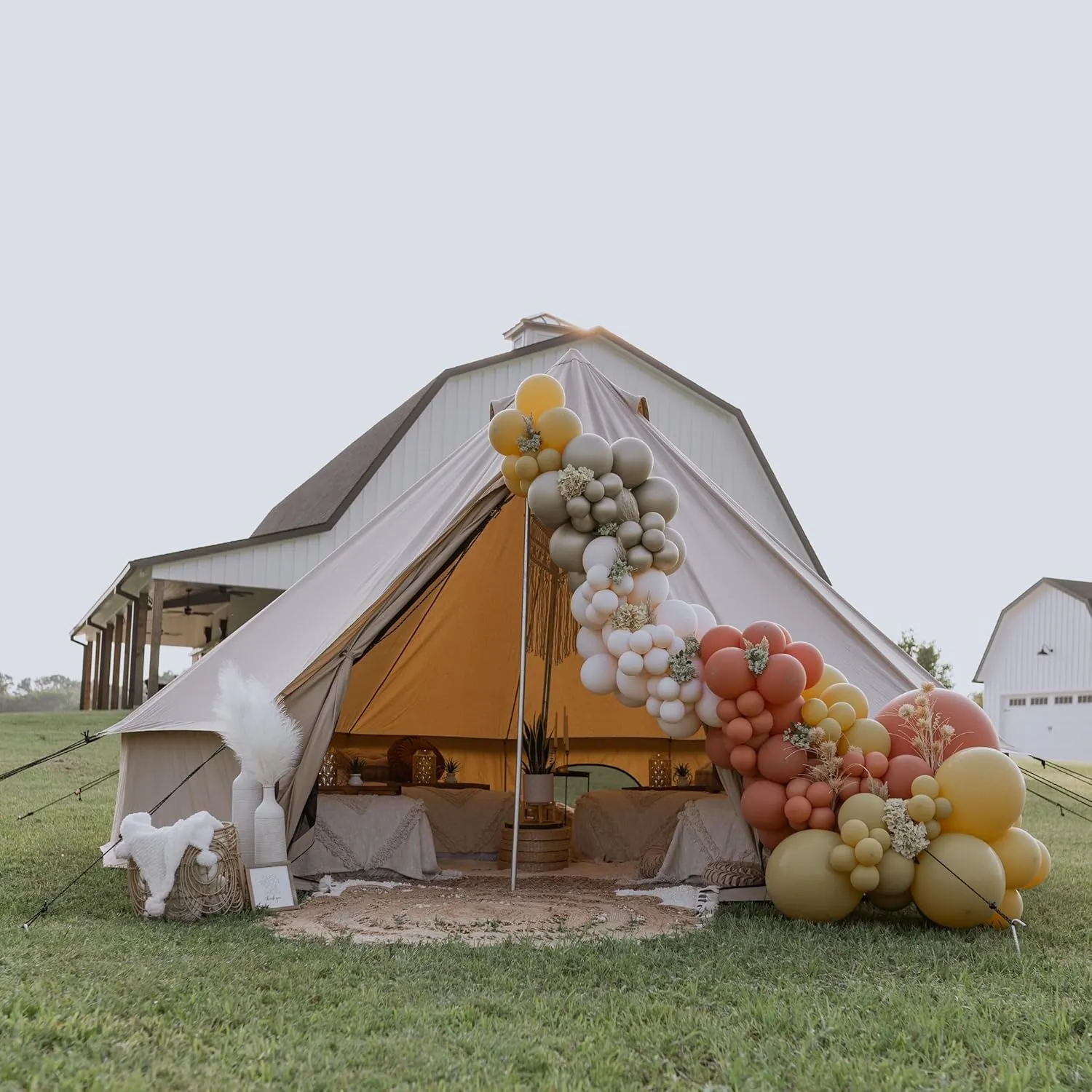WHITEDUCK Regatta Canvas Bell Tent - w/StoveJack, Waterproof, 4 Season Luxury Camping and Glamping Yurt Tent Outdoor