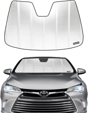 Windshield Sun Shade for 2015-2017 Toyota Camry with Lane Departure Alert. Front Window Sunshade with Storage Bag