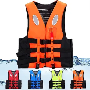 Women's Buoyancy Support Vest Adjustable High Buoyancy Vest - Water Safety Flotation Aid for Kayaking, Boating, Swimming & Water Sports with Rescue Whistle & Reflective Strips