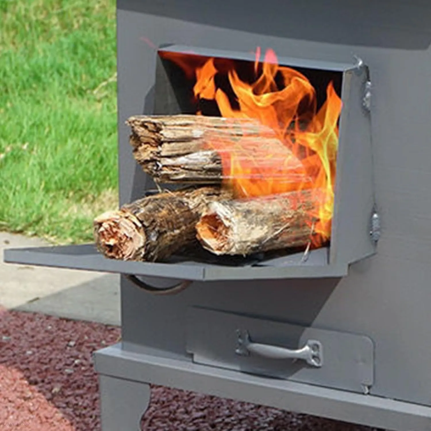 Wood Burning Stove, Camping Wood Stove, Thickened Plate, Removable Bracket,2 to 3 People Outdoor, for Camping, Picnic, BBQ, Hiking,Survival
