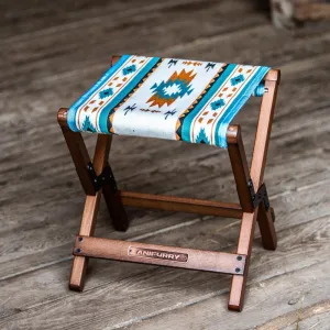 Wood Outdoor Stool - Aztec