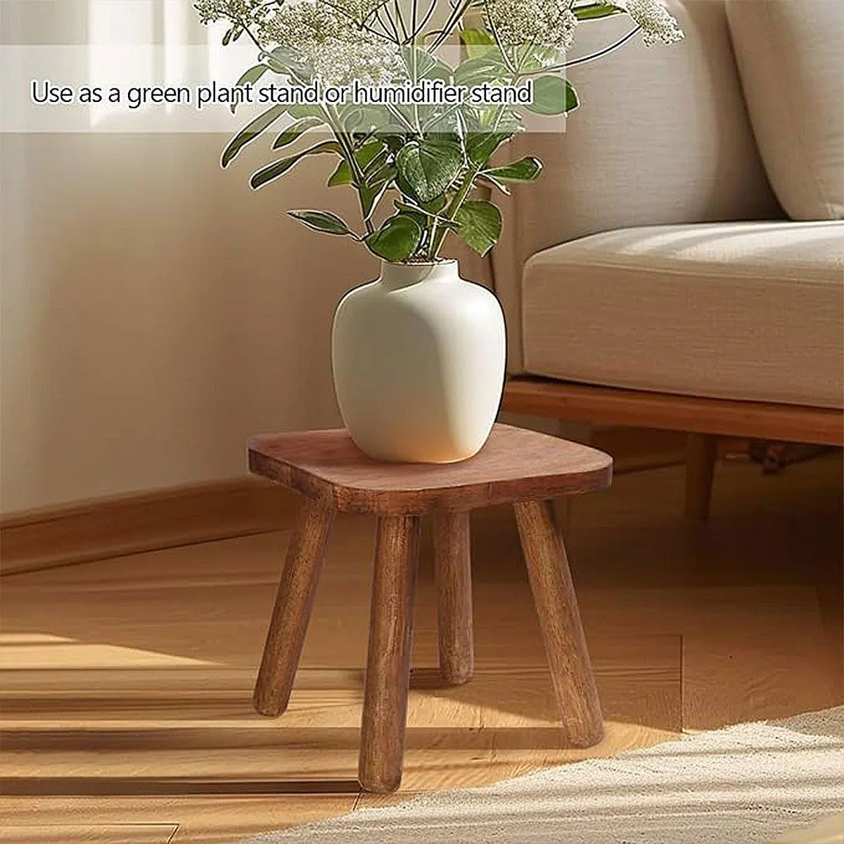 Wooden Short Stool for Kids Living Room Shoe Changing Stool Home Furniture Seat