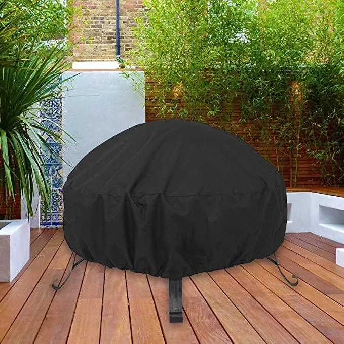 Woosir Outdoor Fire Pits Cover Round