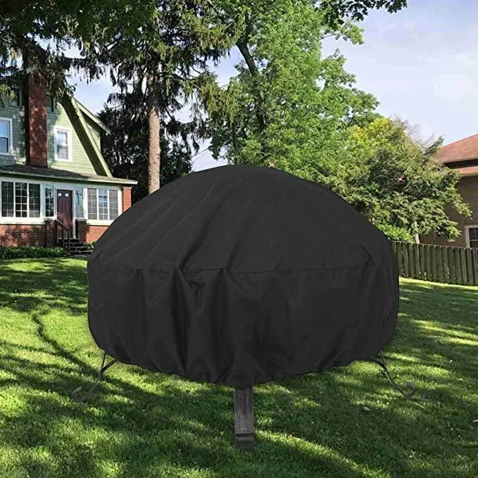 Woosir Outdoor Fire Pits Cover Round