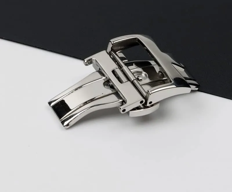 Wscebck Stainless Steel Watch Clasp for VC Vacheron Watch Strap Buckles Constantin 20mm Silver Metal Pin Butterfly Clasp