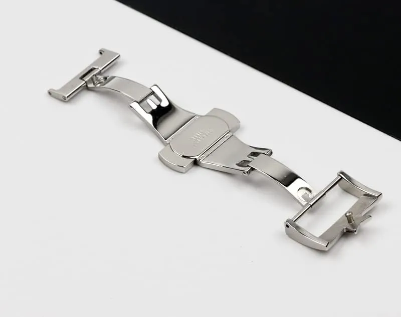 Wscebck Stainless Steel Watch Clasp for VC Vacheron Watch Strap Buckles Constantin 20mm Silver Metal Pin Butterfly Clasp