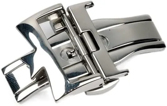 Wscebck Stainless Steel Watch Clasp for VC Vacheron Watch Strap Buckles Constantin 20mm Silver Metal Pin Butterfly Clasp