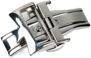 Wscebck Stainless Steel Watch Clasp for VC Vacheron Watch Strap Buckles Constantin 20mm Silver Metal Pin Butterfly Clasp