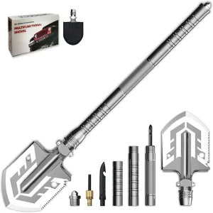 YANTOO Camping and Hiking Shovels, Multipurpose Detachable Portable Spade Kit, Rescue and Survival Spades for Camping, Beaching, Hiking, Outdoor, Fishing, Car Emergency, Gardening Spades. (US)
