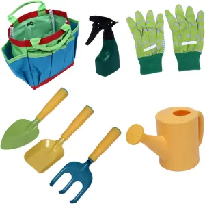 Yardwe 1 Set Beach Playing Portable Gardening for Outdoor Fun Includes Shovel Rake Watering Can Tool Bag for Sand Play and Activities Random Color