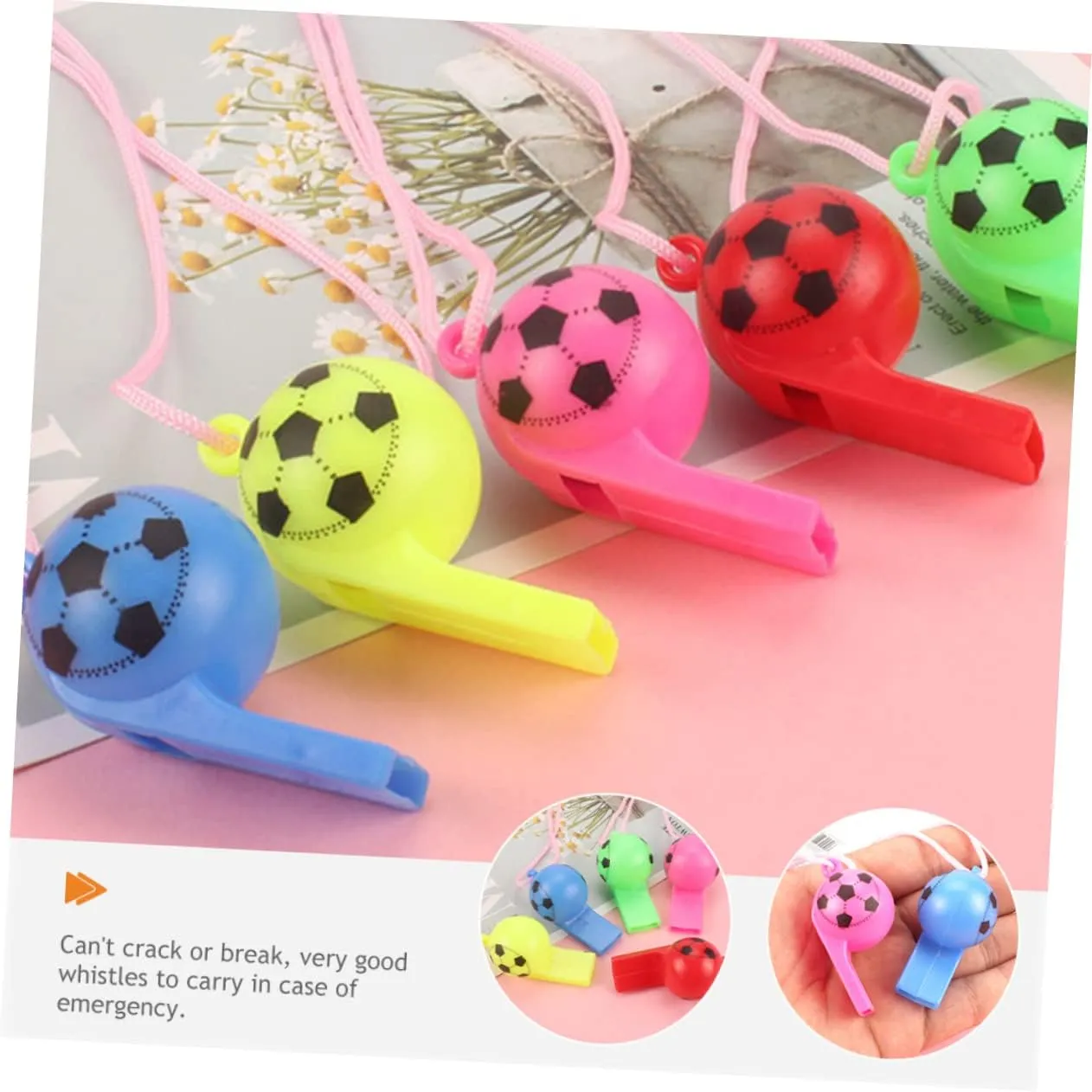 Yardwe 200pcs Football Whistle Sports Race Whistle Plastic Cheering Whistle Referee Whistle Whistle Plastic