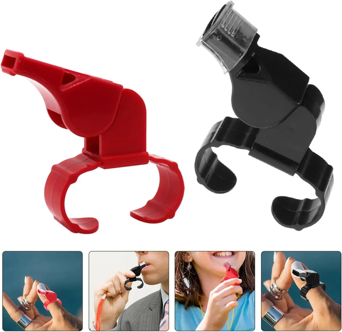 Yardwe Loud Sports Whistles with Ring Durable Whistles for Referees and Outdoor Activities for Games and
