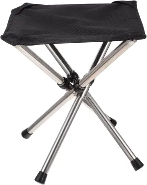 YARNOW Folding Portable Camping Stool Outdoor Folding Chair Stainless Steel Fabric Material for Hiking Fishing Traveling