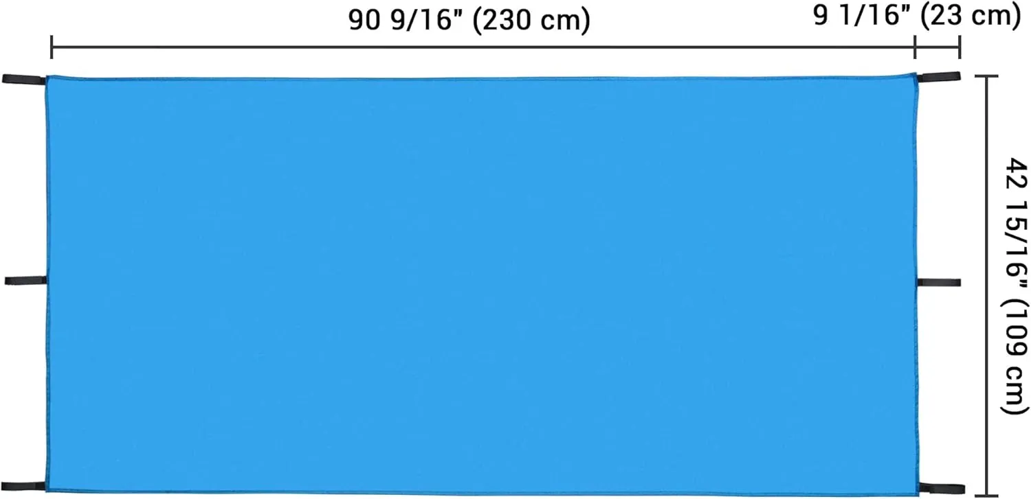 Yescom 43"x90" Swing Set Kindergarten Replacement Tarp UV Protection Playground Roof Playset Outdoor Deck Blue