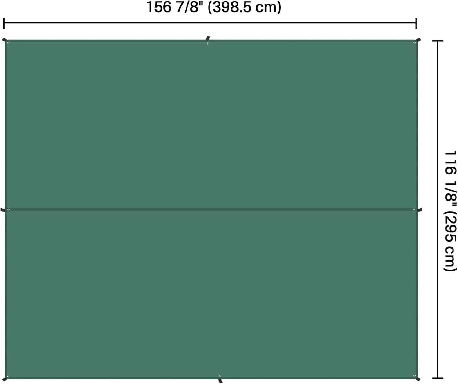 Yescom Hammock Rain Fly Waterproof Tent Tarp, 210D Oxford, UV Protection and PU3000mm Lightweight Shelter Canopy Including Accessories for Camping, Backpacking and Outdoor Adventure (Green-10x13FT)