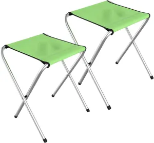 Yzpacc2 Packs Lightweight Camping Stool,Portable Folding Stool,Outdoor Camping Chairs, for Adults Fishing Hiking Picnic BBQ Beach Garden Backyard, Hold Up to 176lb.
