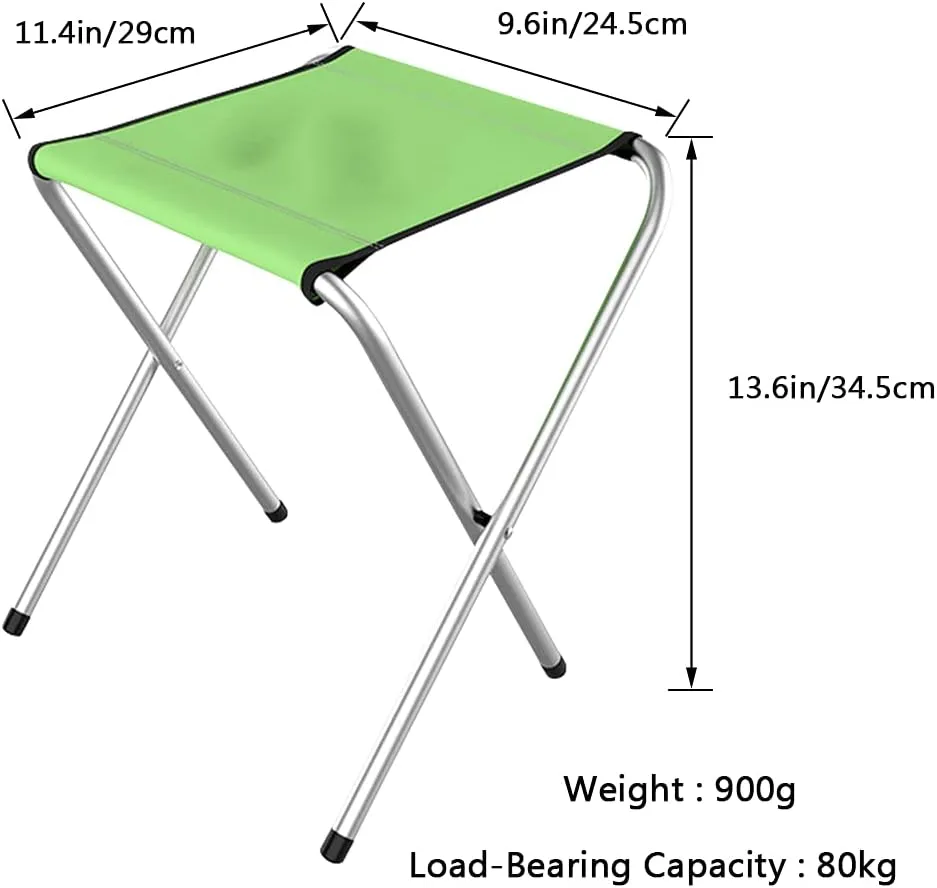 Yzpacc2 Packs Lightweight Camping Stool,Portable Folding Stool,Outdoor Camping Chairs, for Adults Fishing Hiking Picnic BBQ Beach Garden Backyard, Hold Up to 176lb.