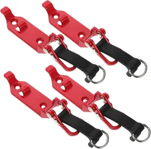 Zerodeko 4Pcs Heavy Duty Car Roof Rack Shovel Holder Mounting Bracket Kit for Firefighting Equipment Effortless Tool Storage with Straps for Vehicles