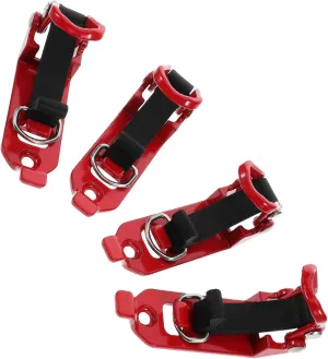 Zerodeko 4Pcs Heavy Duty Shovel Mounting Clamp Kit for Truck Roof Rack Durable Brackets for Overlanding Gear and Firefighter Tools Easy Installation for Vehicle Accessories