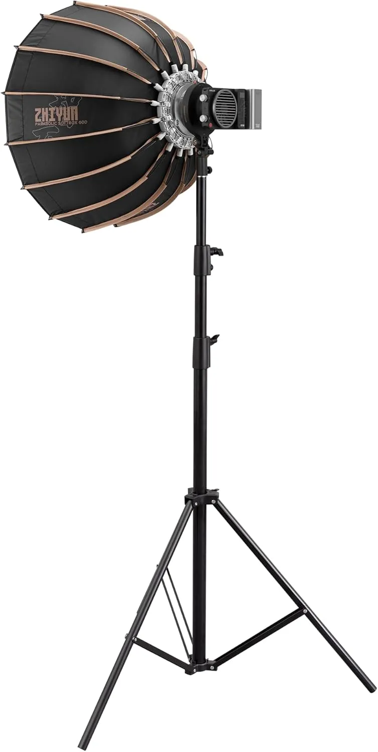 ZHIYUN Parabolic Light Softbox 24inch/60cm Light Dome Quick Release, with Bowens Mount for ZHIYUN Molus G60 / X100 / G200 / X60 / B100 / B200 / B300 / B500 / X100 Video Light