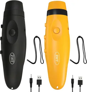 ZHT Electronic Whistles for Referees with USB Charging, 3 Tone High Volume Emergency Whistle for Referee Coaches Teacher, Outdoor Camping Hiking Boating Safety Whistles with Lanyard