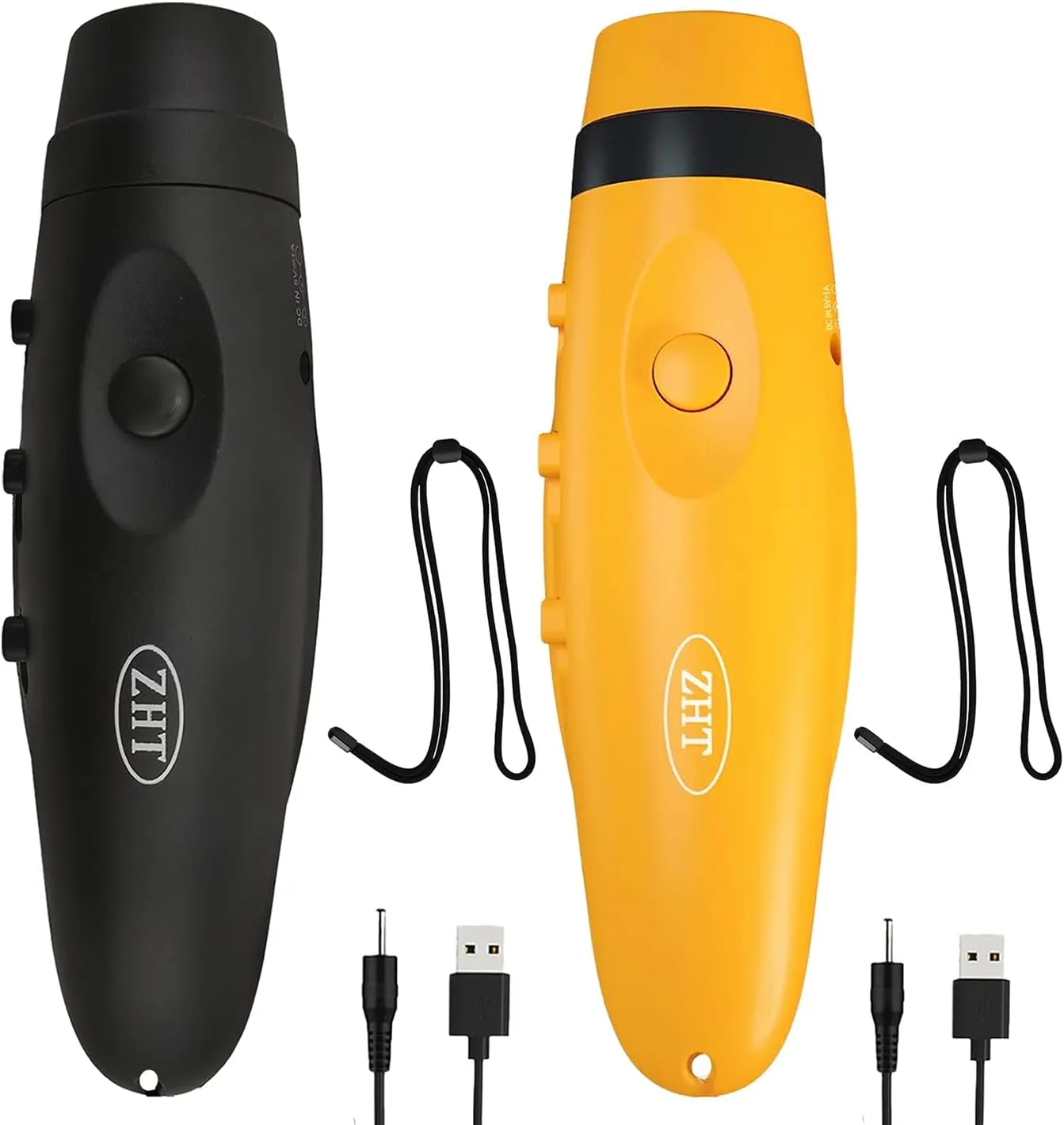 ZHT Electronic Whistles for Referees with USB Charging, 3 Tone High Volume Emergency Whistle for Referee Coaches Teacher, Outdoor Camping Hiking Boating Safety Whistles with Lanyard