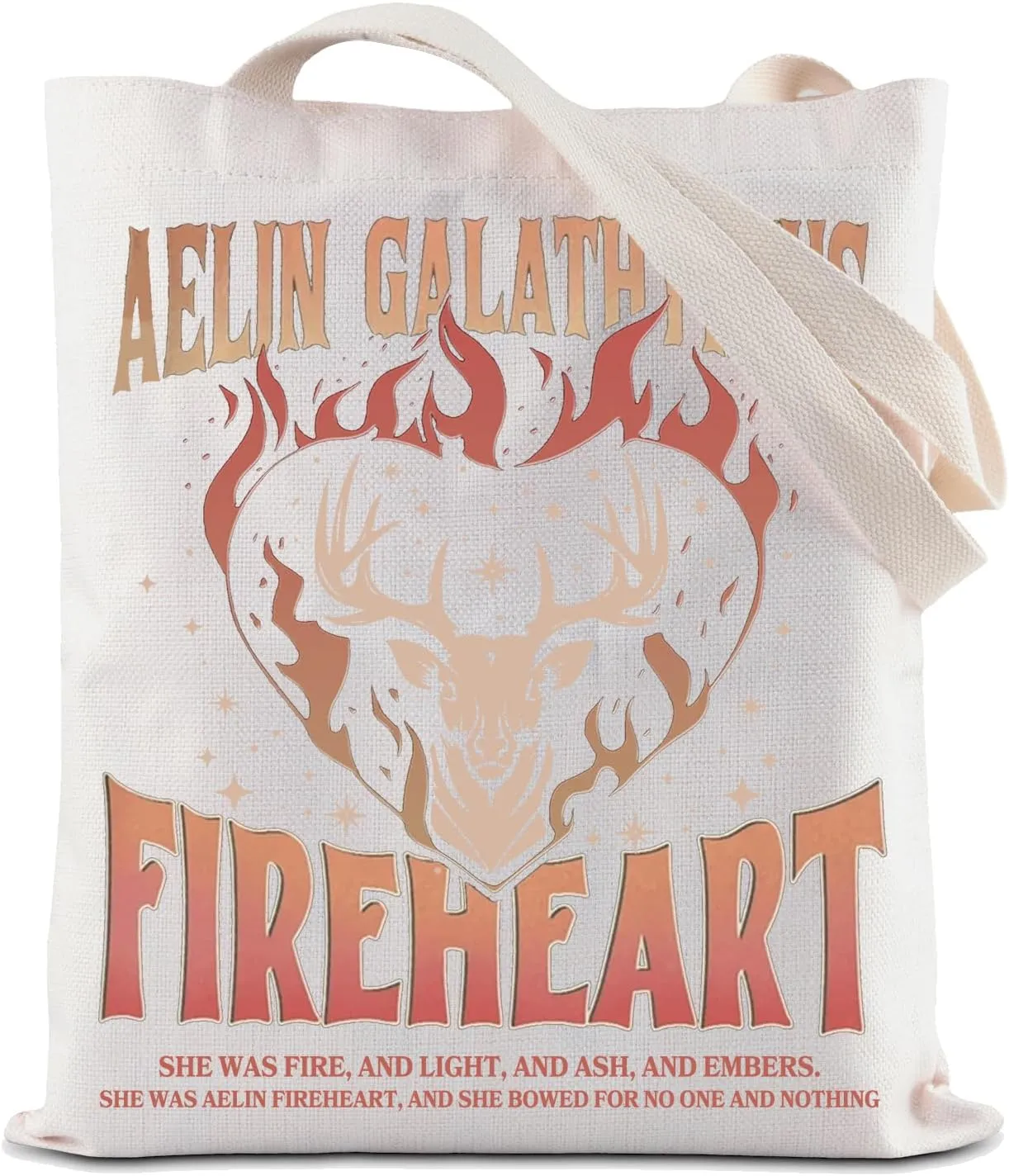 ZJXHPO Galathynius Tote Bag Novel Reusable Grocery Shopping Bag Terrasen Shoulder Bag Bookish Gift