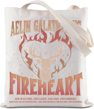ZJXHPO Galathynius Tote Bag Novel Reusable Grocery Shopping Bag Terrasen Shoulder Bag Bookish Gift